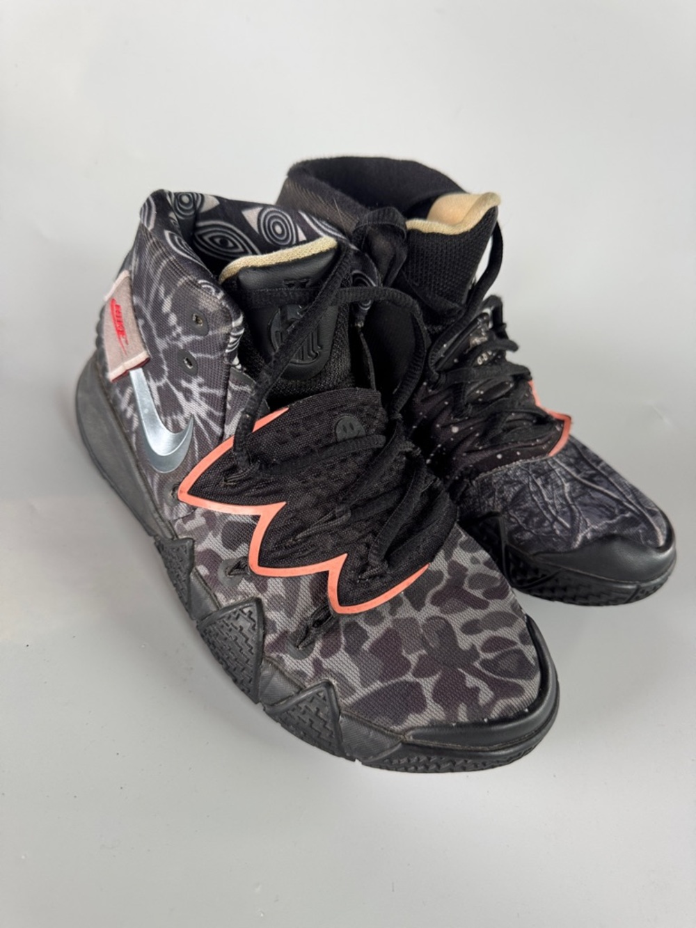 Nike Kids Kyrie Black Camo High-Top Sneakers